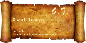 Oczel Tessza névjegykártya